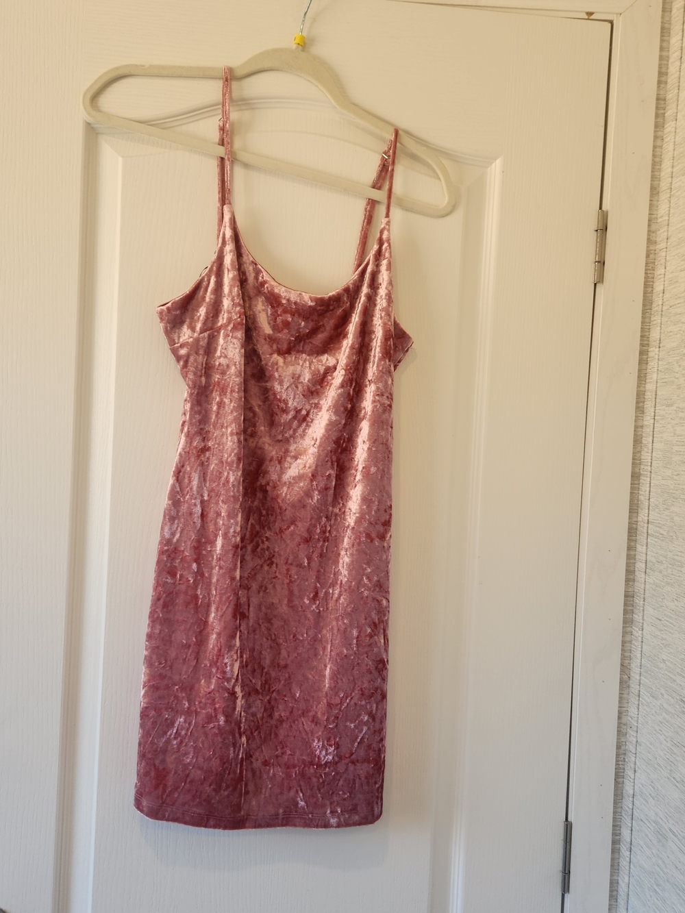 Forever 21 Pink Velvet Slip Dress L BNWT